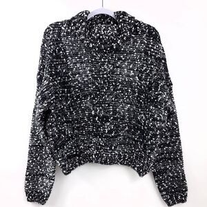 Patrizia Luca Milano Wool Turtleneck Sweater L/XL Black Knit